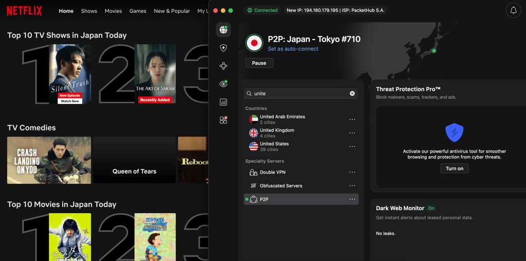 NordVPN unblocks Japan Netflix library