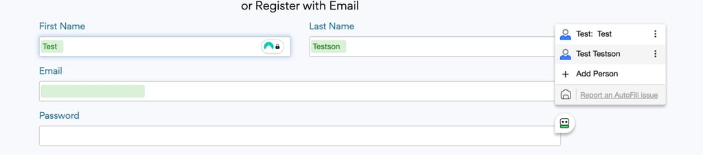 RoboForm's autofill feature
