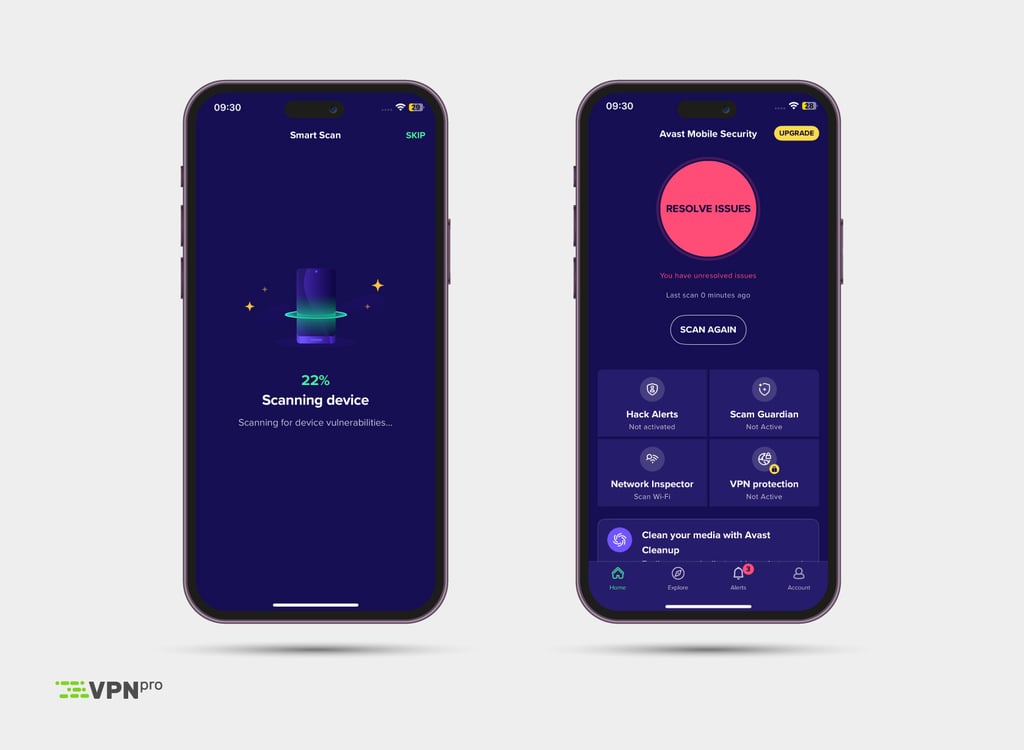 Avast on iPhone