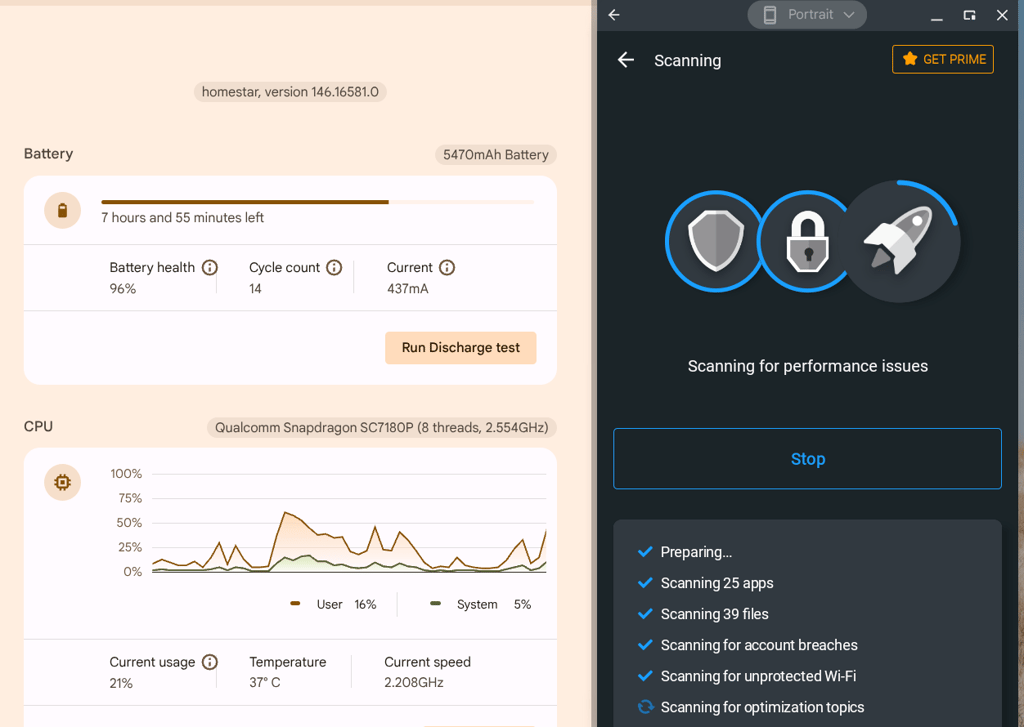 Avira antivirus on Chromebook
