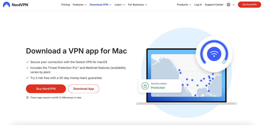 Download NordVPN or another secure VPN for Stremio onto your device