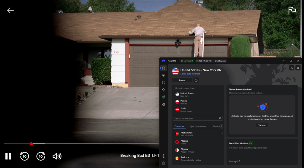 Get NordVPN to bypass Netflix bans