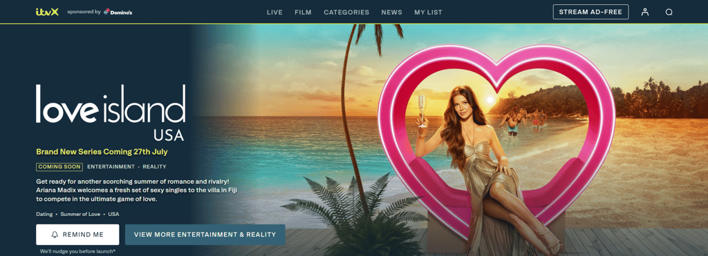 Love Island USA on ITV