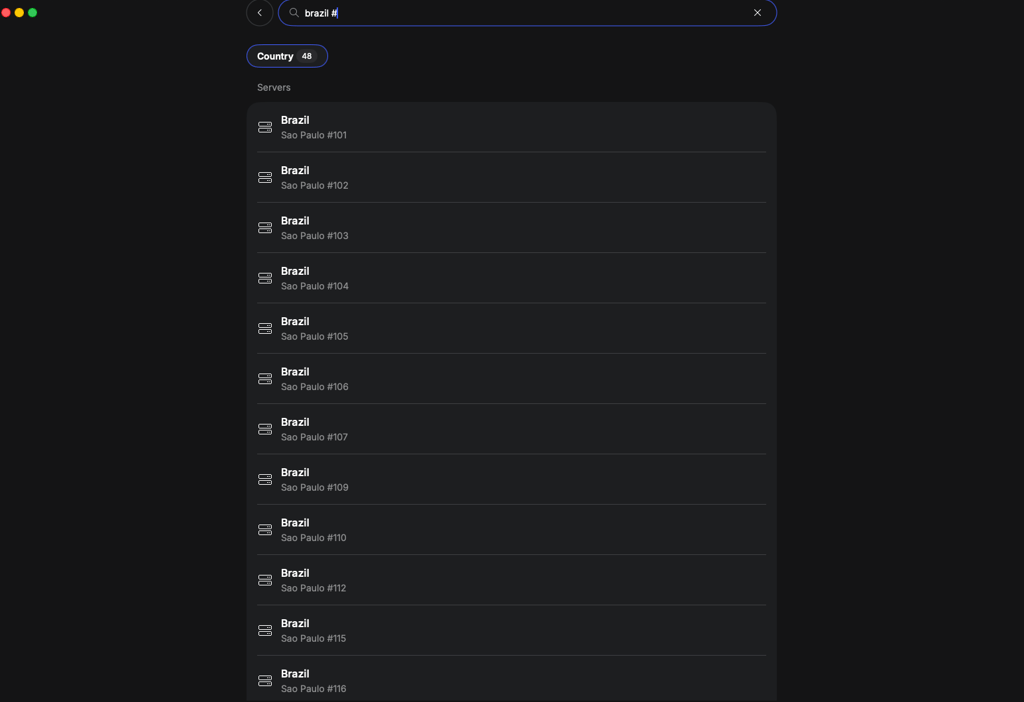 NordVPN Brazilian servers