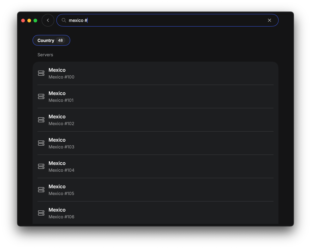 NordVPN’s Mexico servers