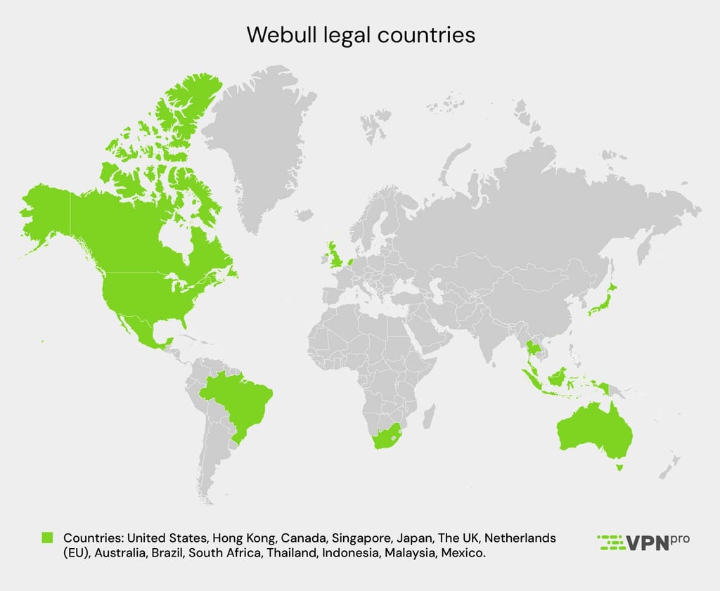 WeBull legal countries