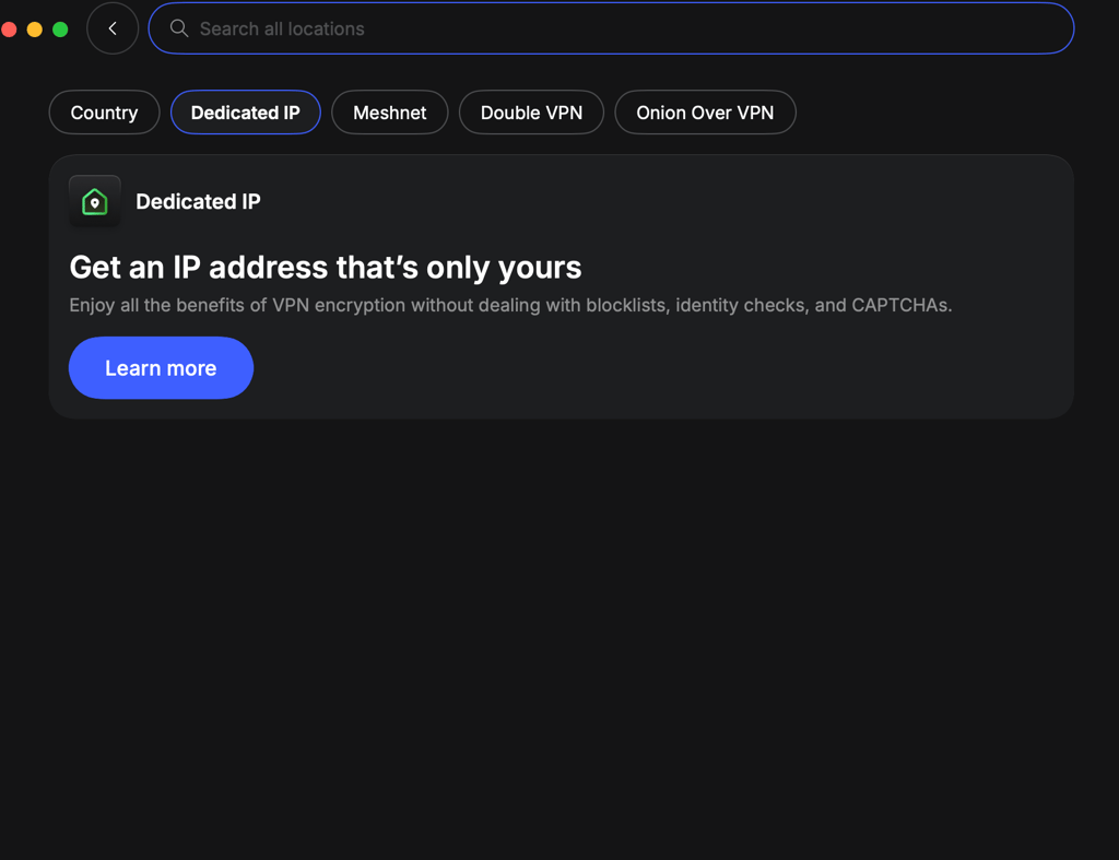 nordvpn dedicated ip
