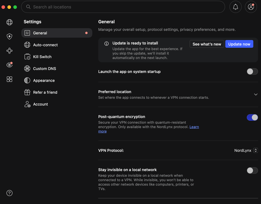 nordvpn post quantum encryption