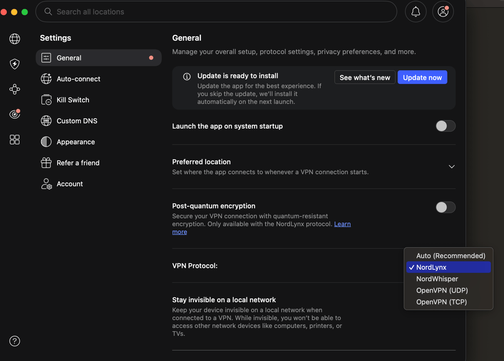 nordvpn tunneling protocols