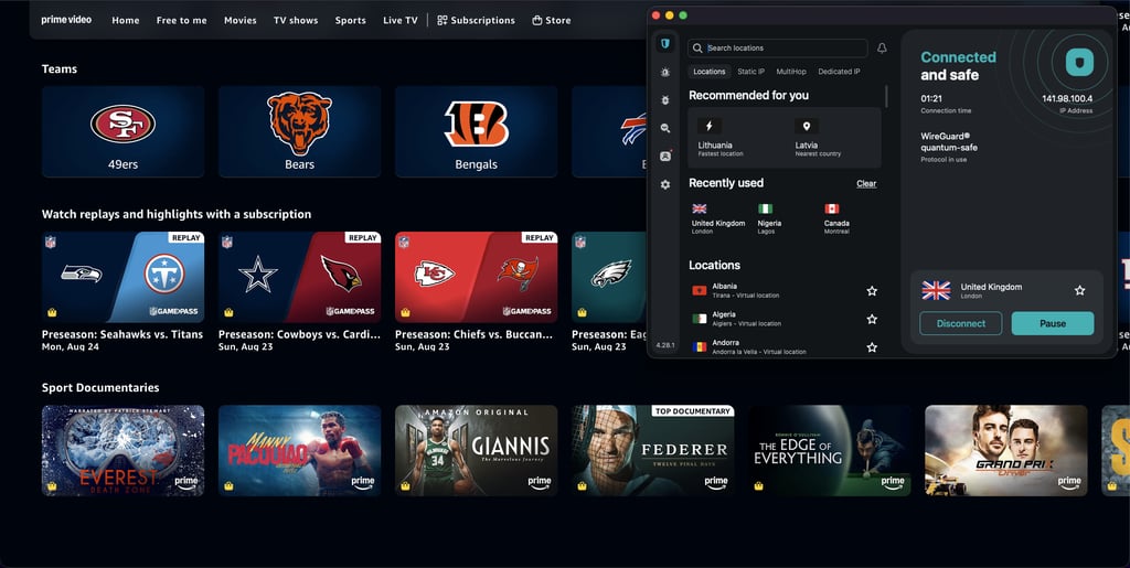 Prime Video unblocked with Surfshark