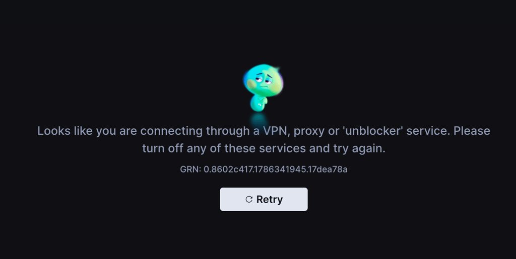 hotstar vpn error message
