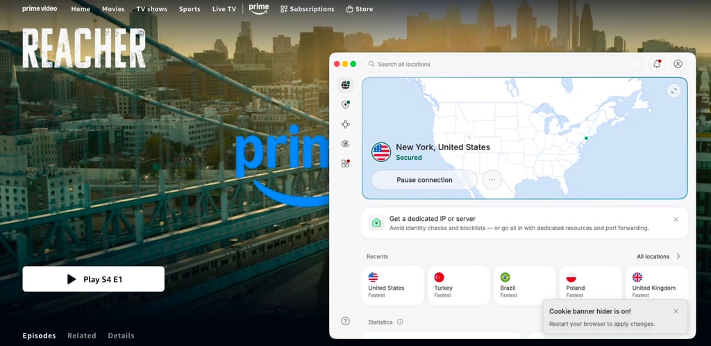Amazon Prime Video US unlocked with NordVPN