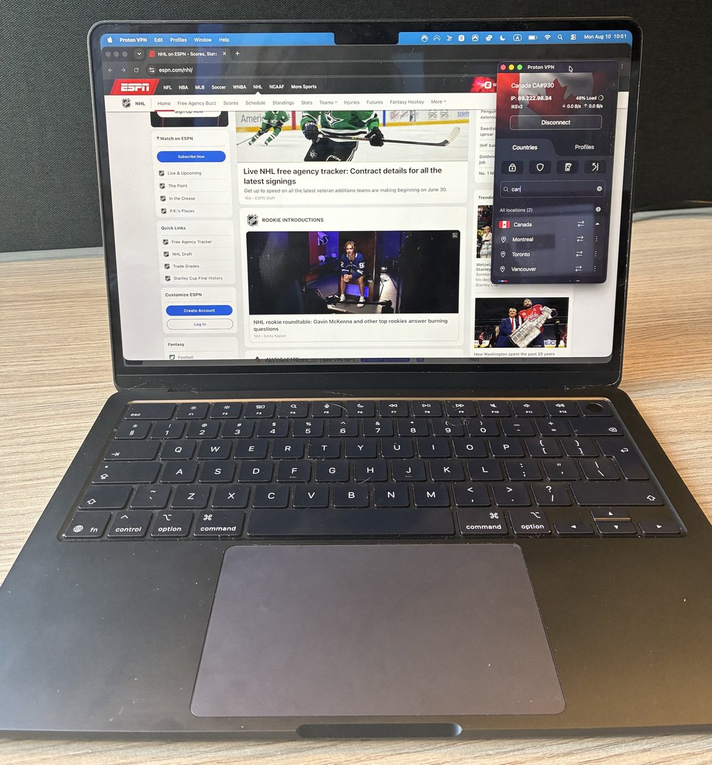 proton vpn espn