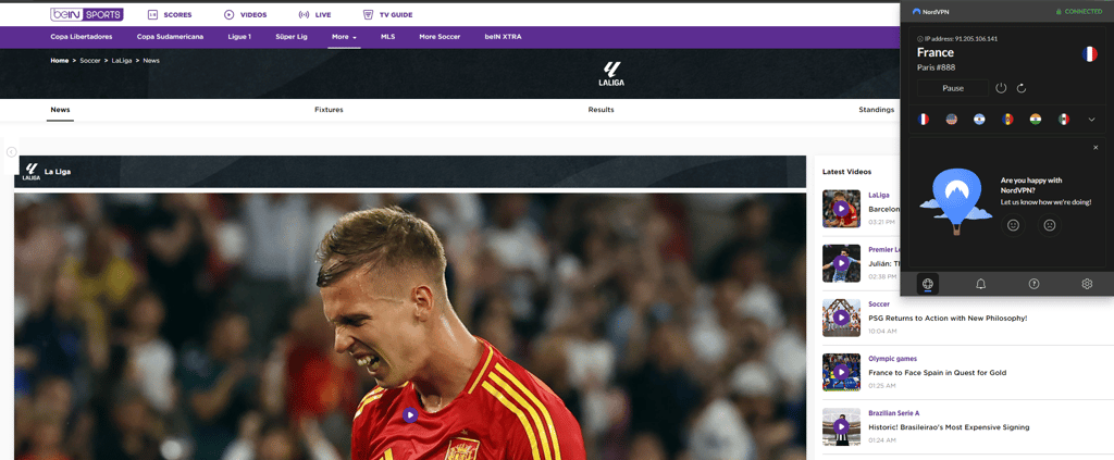 Capture beIN Sports