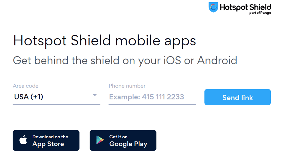 Hotspot shield applications mobile pour iOS et Android