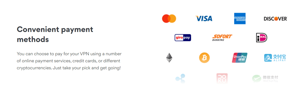 anonymous payment with NordVPN
