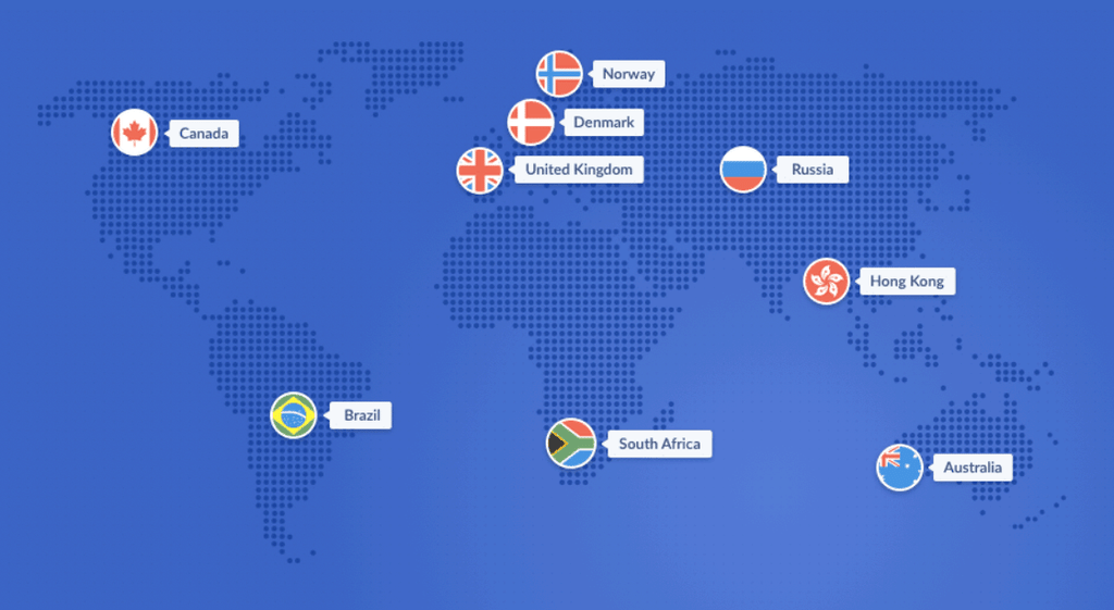 SaferVPN serveurs