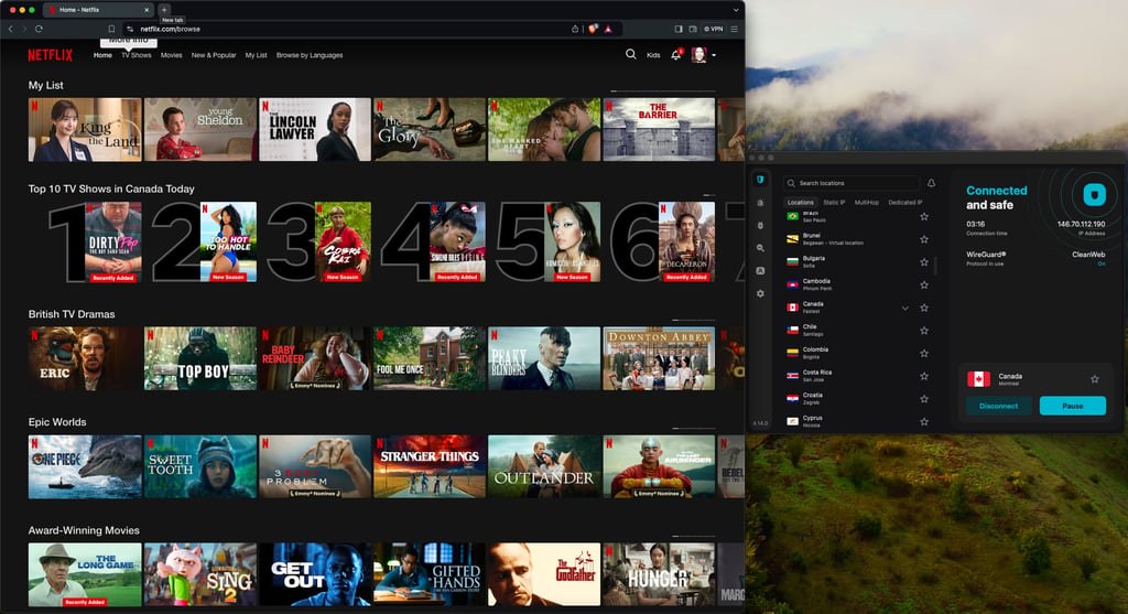 Surfshark unblocked netflix