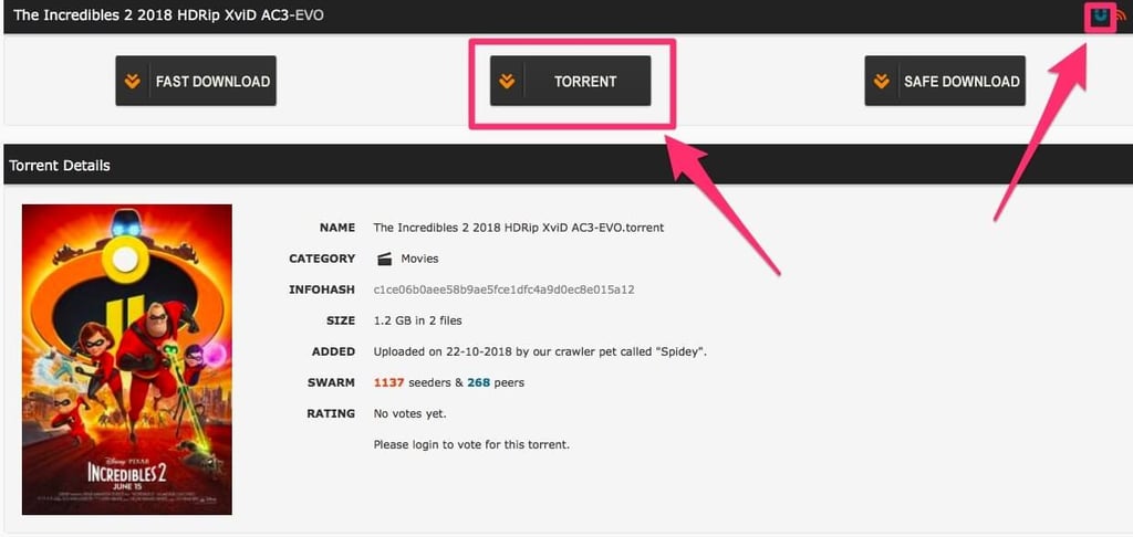 Torlock-Download-Seite