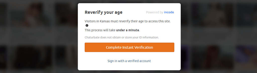 Chaturbate age verification in Kansas porn ban