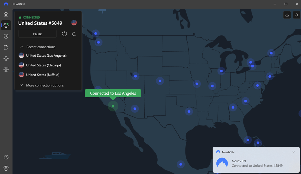 connect to nordvpn in los angeles access porn in indiana