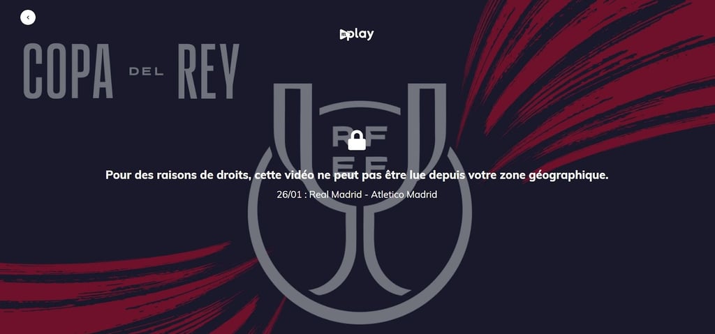 RTL Play Copa del Rey no disponible en tu región