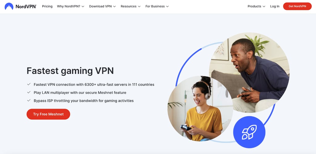 NordVPN, the best VPN to switch servers in Valorant