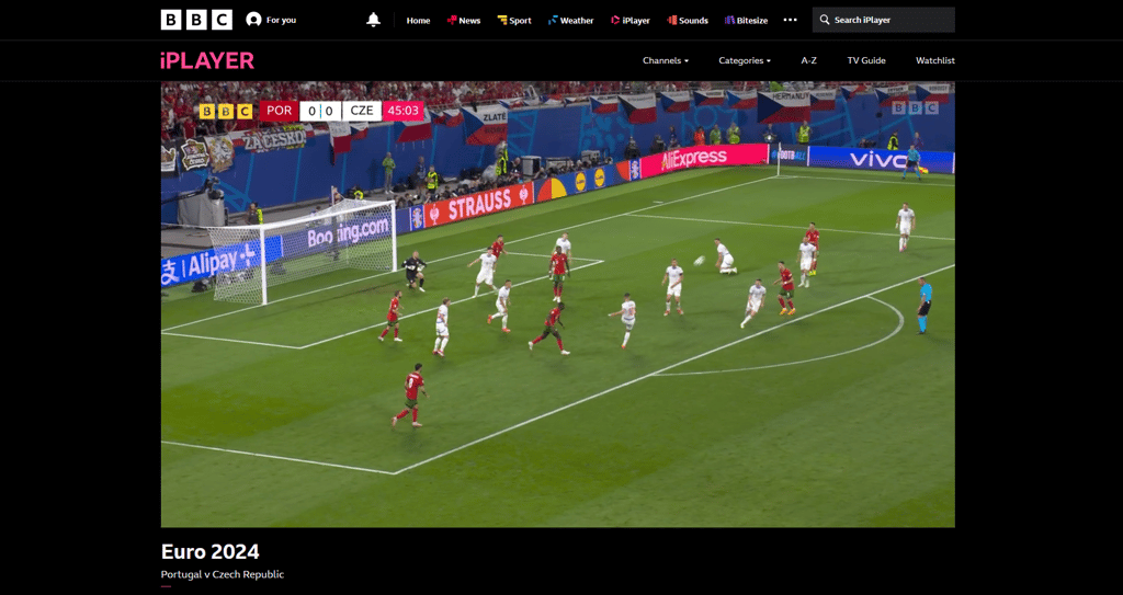 UEFA Euro 2024 on BBC iPlayer