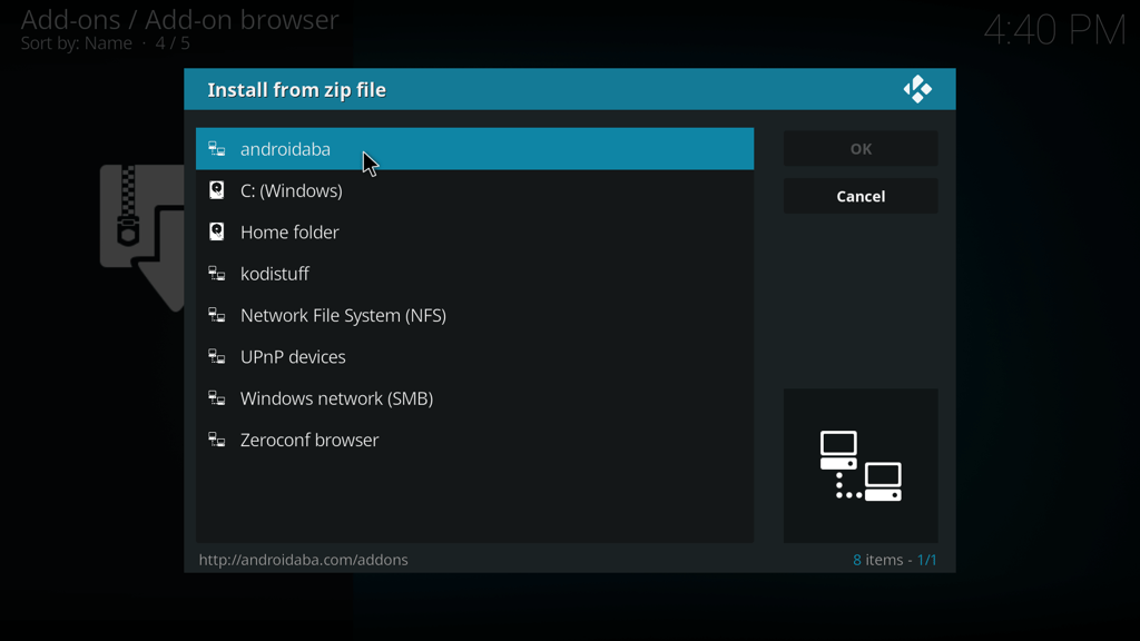 Step 10 - select source file