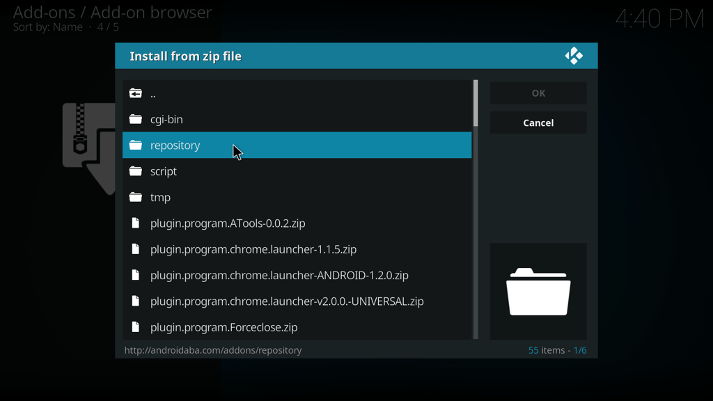 step 11 - click on repository