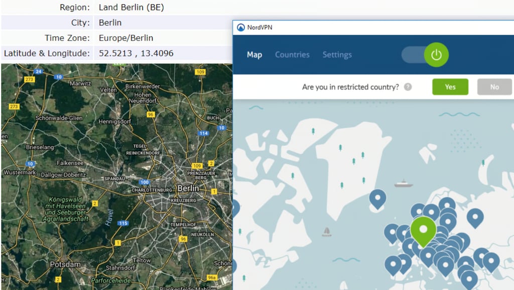 nordvpn ip adress