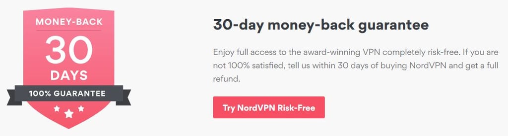 Satisfait ou remboursé 30 jours NordVPN