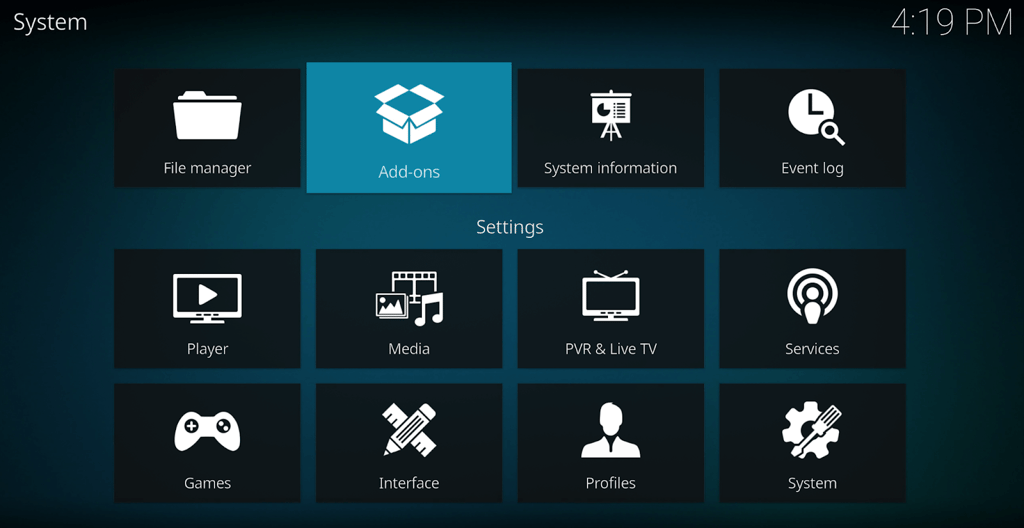 select add ons