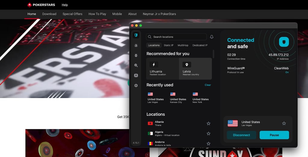 Surfshark VPN for gambling