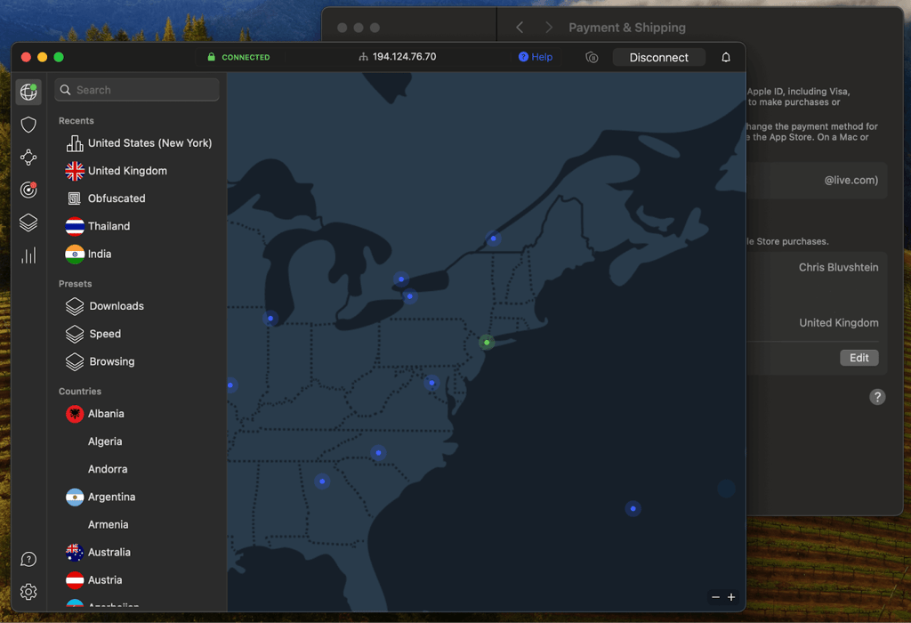 Using NordVPN to change my server in Valorant