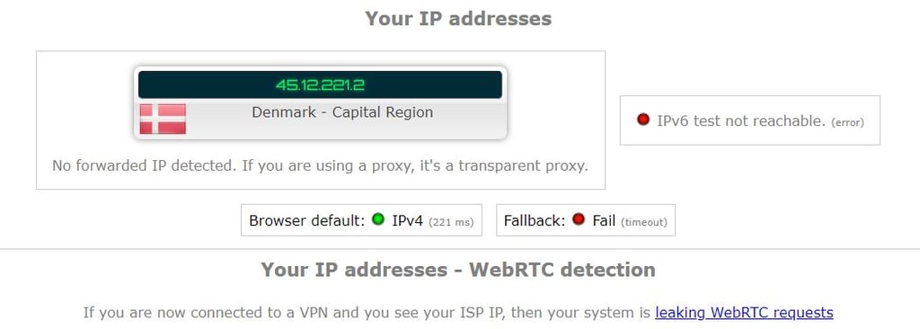 torguard ip leak test