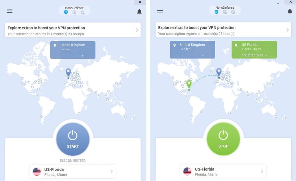 vpn unlimited start screen
