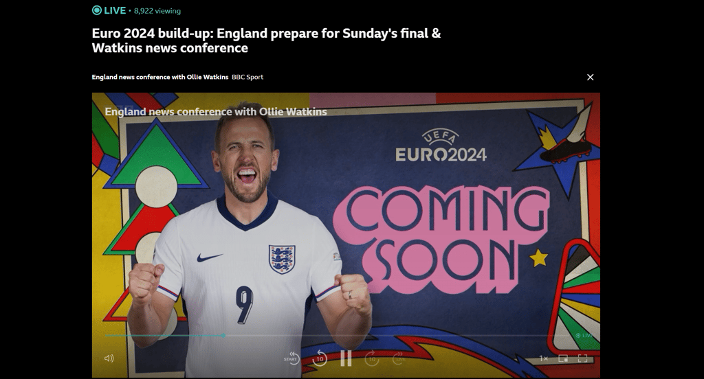 Watch England vs Spain Sunday Final on BBC iPlayer from abroad