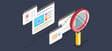 magnifying glass looking into online activity