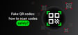Fake QR codes
