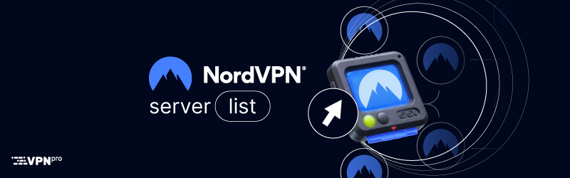 NordVPN's servers list
