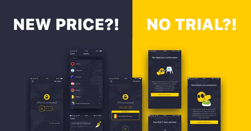 CyberGhost VPN to get rid of their free version
