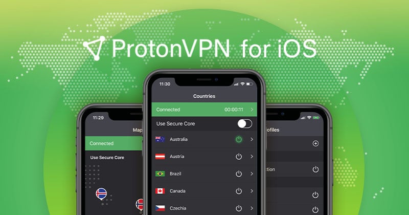 Proton VPN iOS app