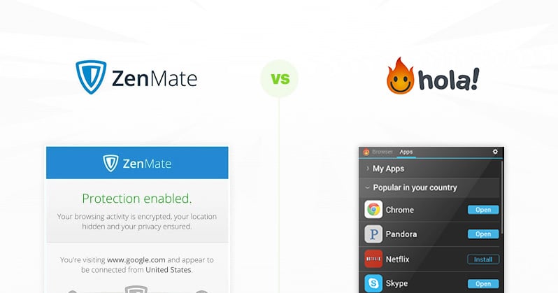 ZenMate vs Hola