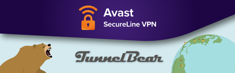 Avast SecureLine VPN vs TunnelBear