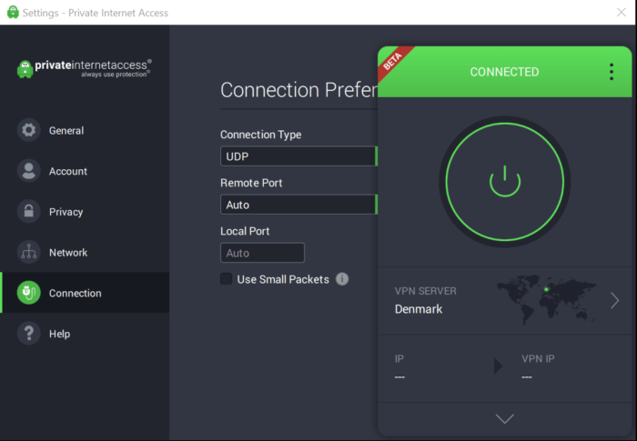 PIA app desktop (beta)