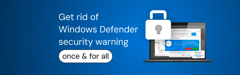 Remove Windows Defender security warning