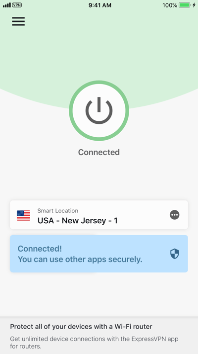 ExpressVPN client iOS