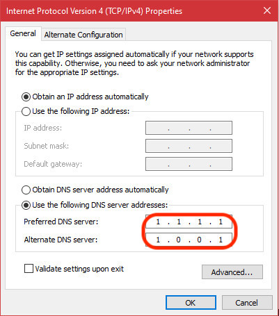 IPv4 properties