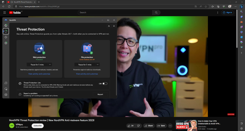 No YouTube ads on Edge with Threat Protection